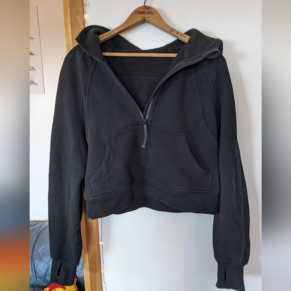 lululemon Oversized Half-zip Scuba - Black XS/S - Picture 2 of 4